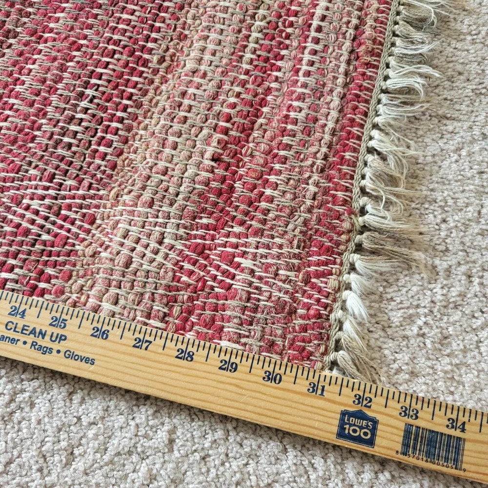 VTG Sweedish Handmade Cotton Rag Rug 22